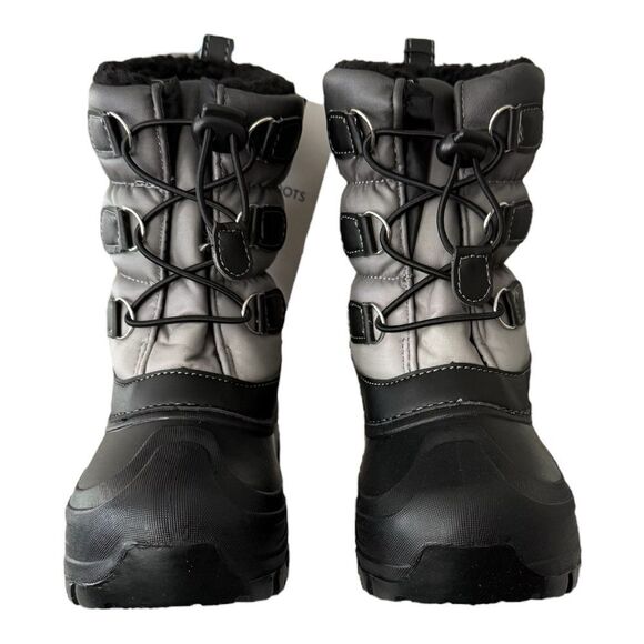 Member’s Mark Black and Gray Winter Boys Boots -10 Degree Cold Rating Size 13/1 - Picture 2 of 11